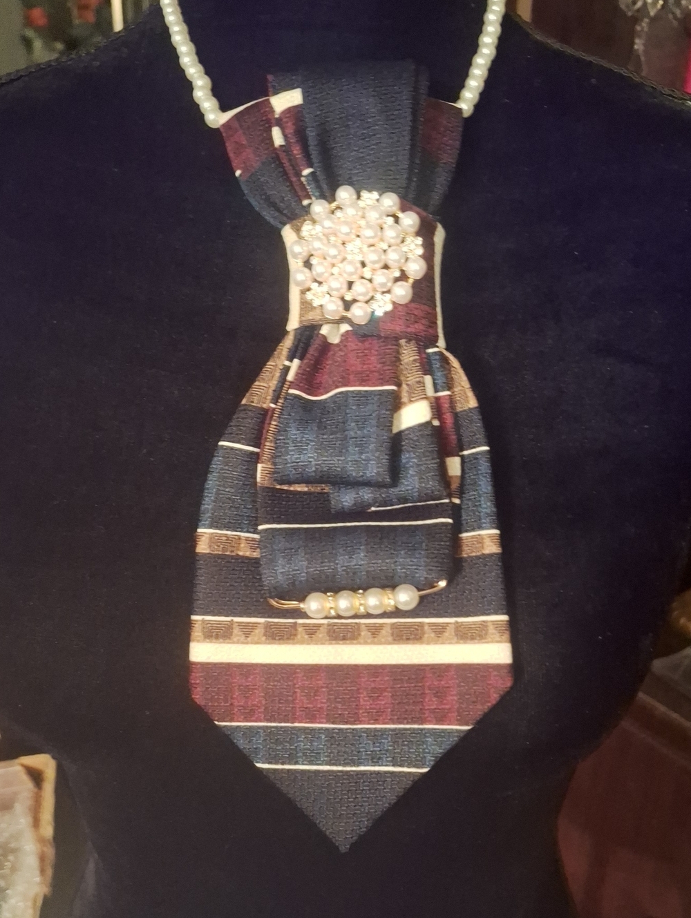 Bellini Upcycled Necktie Necklace